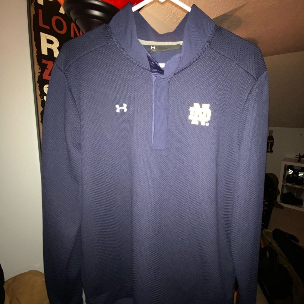 Under Armour Notre Dame ND 1/4-Button ColdGear L